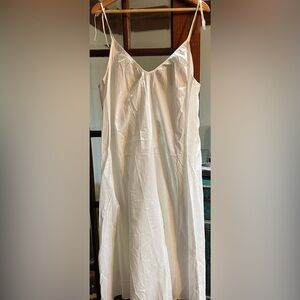 H&M White Spaghetti Tie Strap Sundress